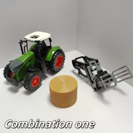   Farm Traktor Kombinációs Készlet 1. kombináció (keskeny kerekes traktor + széna elülső állvány + 1 szénakazal)
