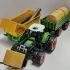 Farm Traktor Kombinációs Készlet 1. kombináció (keskeny kerekes traktor + széna elülső állvány + 1 szénakazal)