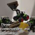 Farm Traktor Kombinációs Készlet 1. kombináció (keskeny kerekes traktor + széna elülső állvány + 1 szénakazal)