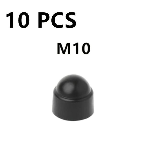 10db M6 M8 M10 M12 Csavar Védősapka Fedél Csavar Anyák Szabadon Látható Hatszögletű Műanyag Csavar Anya Rozsdamentes Porvédő Autó Kiegészítők 10 darab M10