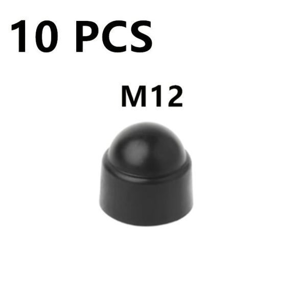 10db M6 M8 M10 M12 Csavar Védősapka Fedél Csavar Anyák Szabadon Látható Hatszögletű Műanyag Csavar Anya Rozsdamentes Porvédő Autó Kiegészítők 10 darab M12