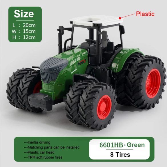 Children Toys Car Models Tractor Multiple Accessories To Choose From green-8tires
