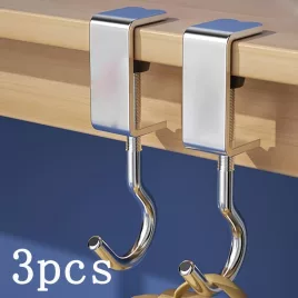   3/5db Vas Segédkapocs, 360°-os Forgatás 【Ezüst】 - 3 Db