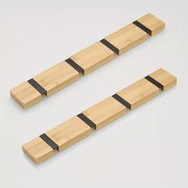   1 db rusztikus fa ruhaakasztó összecsukható kialakítással, falra szerelhető, festett kivitelben, helytakarékos és kreatív előszoba-rendező Eredeti szín 4 horog 2 darab