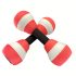 2db, Aqua Fitness Barbell, Swim Aqua Fitness Barbell, Vízi Aerobik Gyakorlat Piros és fehér