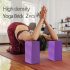 2 db egyszínű jógatégla, csúszásmentes, nagy sűrűségű jógablokkok, alkalmasak testformáláshoz, lábnyomáshoz, jógához és pilateshez Yoga Block-Fekete/2db