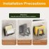 4db Modern Easy Install Öntapadó Fém Trapézúmosó Tároló Állvány szürke - 4 db