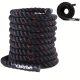 6m Nehéz Teherbírású Harci Fitness Kötél 25mm*6m Fekete És Piros