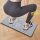 1 db 0.6 cm vastag csúszásmentes guggolópárna jóga, pilates és fenék edzésekhez szürke