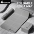 Elveszett Foldable Jóga Szőnyeg, TPE Anyag, Csúszásmentes, Vízálló, Könnyű, Egyszínű, Szürke/Lila/Kék, Jógához, Pilateshez, Fitnesz Edzéshez Zöld