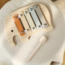   Babafából Készült Elefántjáték, Oktató Elefántjáték Tábla, Többfunkciós Kéz- És Agyműködés Szülő-gyerek Játék, Karácsonyi Ajándék