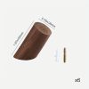 2cm*5cm - 6 db diófa akasztók + 6 csavar