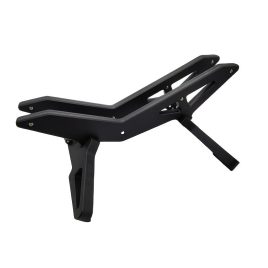   Állítható kerékpár parkoló állvány - Tartós műanyag, padlóra szerelhető kiállító állvány országúti és hegyi kerékpárokhoz biztonságos lábtámasz segítségével Fekete