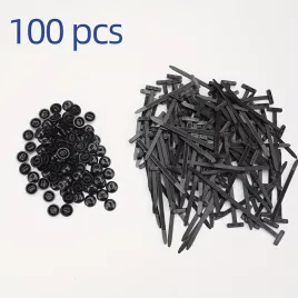   25/50/100db Nagy teherbírású, önzáró nejlon kábelkötők Fekete 100 darab