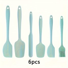   6 darabos Prémium Szilikon Spatula Készlet Nordic Green - 6 db