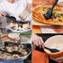 6 darabos Prémium Szilikon Spatula Készlet Piros - 6 db