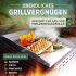 4 mm vastagságú rozsdamentes acélból készült grill lap [40 x 30 cm]