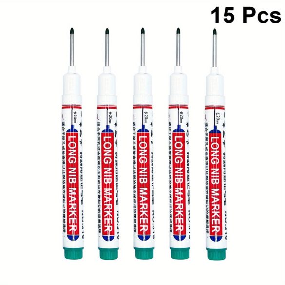 15 db hosszú hegyű jelölő Zöld - 15 Db