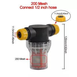   Csepegtető öntözőháló vízszűrő  200Mesh-1/2" tömlőcsatlakozó