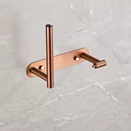   1db Öntapadó Vécépapír Tartó rose golden forgatható wc-papír tartó