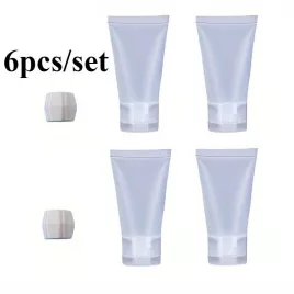   2/6db Műanyag Fogkrémcső És Arcmosó Adapter, Fogkrém Utazási Csomagolás, Kényelmes Fogkrém És Arcmosó Kiegészítő Otthoni Kiegészítők Utazási Kifolyó Kiegészítők 6 db/szett fehér
