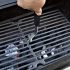 Rozsdamentes acél és fekete grillszelvény-emelő