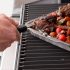 Rozsdamentes acél és fekete grillszelvény-emelő