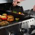 Rozsdamentes acél és fekete grillszelvény-emelő