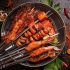 20/30/50db Tartós Rozsdamentes Acél BBQ Nyársak 1 Cső Tárolóval, Újrahasználható és Könnyen Tisztítható Kültéri és Beltéri Grillezési Partikhoz 20 db