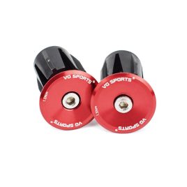   VG Sports 1 Pár Kerékpáros Kormányvégvédők Alumínium Ötvözet, MTB Hegyi és Országúti Bicikli Kiegészítők Szerszámmal 1 pár piros