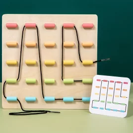   Szórakoztató intellektuális kötélfűző játék a kéz-szem koordináció fejlesztéséhez