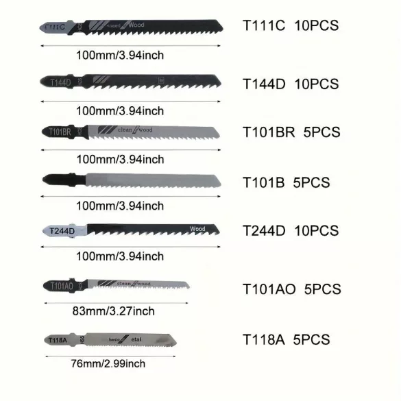 Szúrófűrészlap készlet