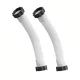 2 darab fehér, flexibilis kifolyócső