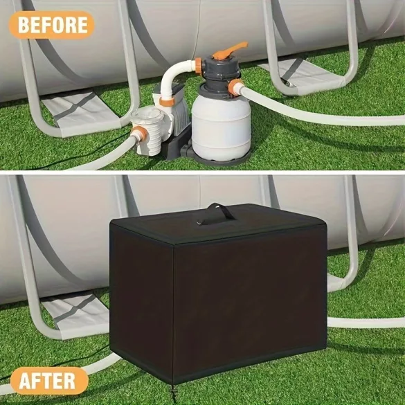 Úszómedence szűrő pumpa burkolat, univerzális tartós védőburkolat