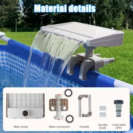 Műanyag vízesés szökőkút medencéhez