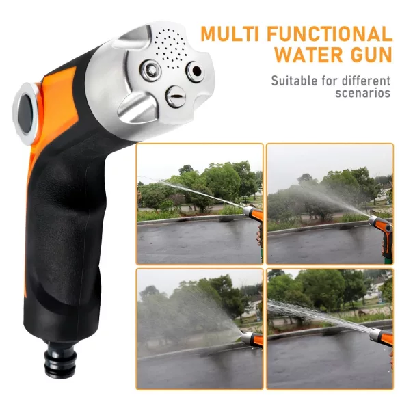 Állítható nagynyomású locsolópisztoly – 4 permetezőmód, ergonomikus markolat