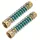 2 db bronz tömlővédő rugós adapter – 3/4" menettel, kültéri kerti használatra