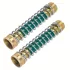2 db bronz tömlővédő rugós adapter – 3/4" menettel, kültéri kerti használatra