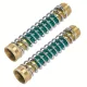 2 db bronz tömlővédő rugós adapter – 3/4" menettel, kültéri kerti használatra