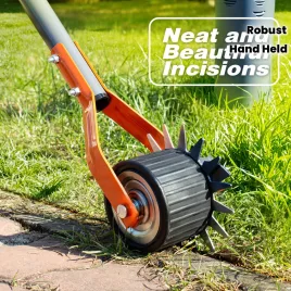   Kézi fűszegélyvágó 177 cm-es nyéllel – rozsdamentes szegélyvágó kerti utakhoz
