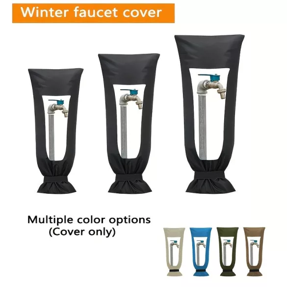 XXL téli csapfedél – 68×38 cm vízálló, szigetelt kültéri csapzokni, újrahasználható kivitel