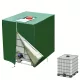 Kültéri IBC tartályfedél – 1000L védőhuzat cipzárral és rögzítőkötéllel (120×100×116 cm)