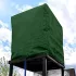 Kültéri IBC tartályfedél – 1000L védőhuzat cipzárral és rögzítőkötéllel (120×100×116 cm)