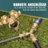 3/4” Y-alakú gyorscsatlakozó adapter – Sárgaréz, 3 utas