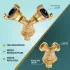 3/4” Y-alakú gyorscsatlakozó adapter – Sárgaréz, 3 utas
