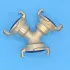 3/4” Y-alakú gyorscsatlakozó adapter – Sárgaréz, 3 utas