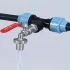 3-utas IBC csapadapter – Hajlítható PE csőcsatlakozóval, kerthez, farmhoz, építkezéshez