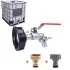 IBC víztartály adapter szórófejjel – 1/2” és 3/4” tömlőcsatlakozóval