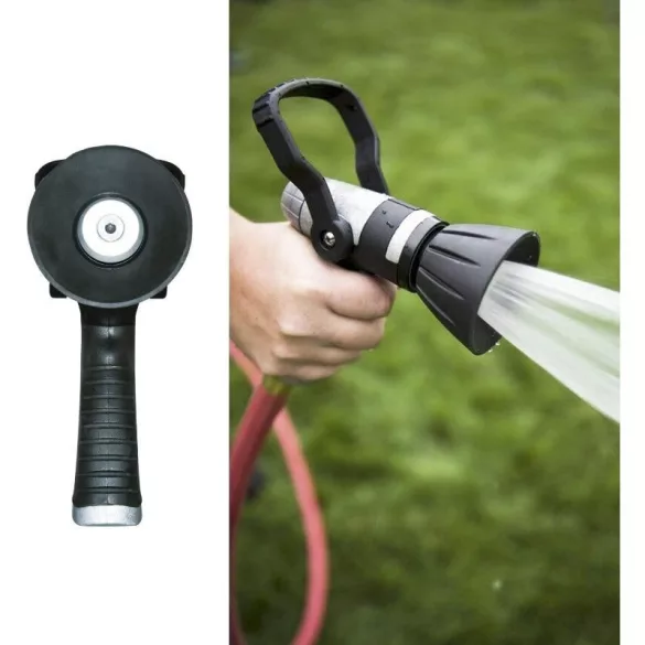 Fém Kerti Tömlőfej – Tűzoltó Stílusú Szórófej 3 Permetmóddal, 3/4” Szivárgásmentes Csatlakozóval