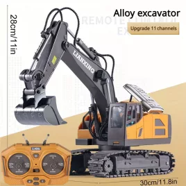   Távirányítós Markológép Játék – 2,4 GHz-es 11 Funkciós, Fém karral